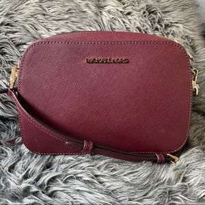 NWT authentic MK leather crossbody merlot